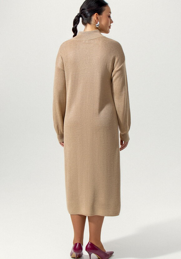 Платье с воротником-стойкой на молнии шир.  580, рис. 8