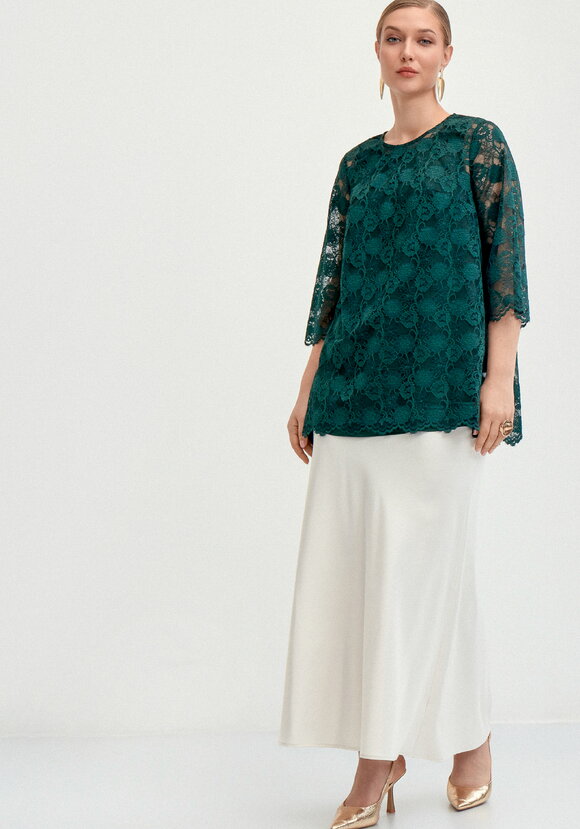 Туника из кружева с топом шир.  580, рис. 2