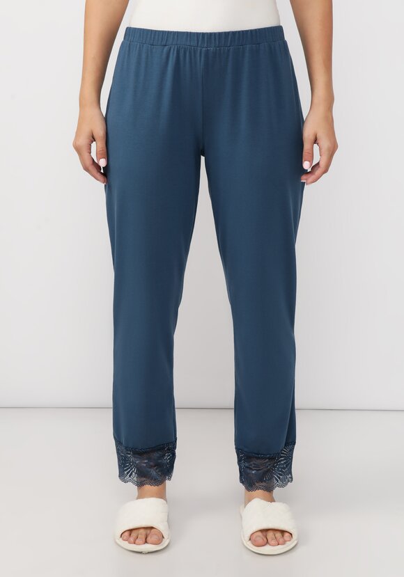 Брюки пижамные с кружевом шир.  580, рис. 16