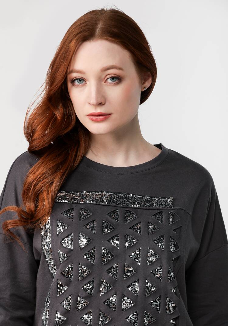 Джемпер Сверкающий принт шир.  750, рис. 21