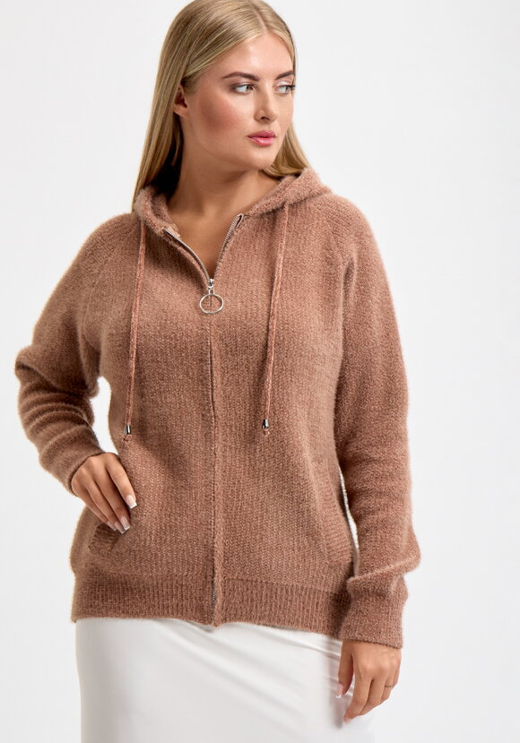 Кардиган на молнии с капюшоном Амели шир.  580, рис. 8