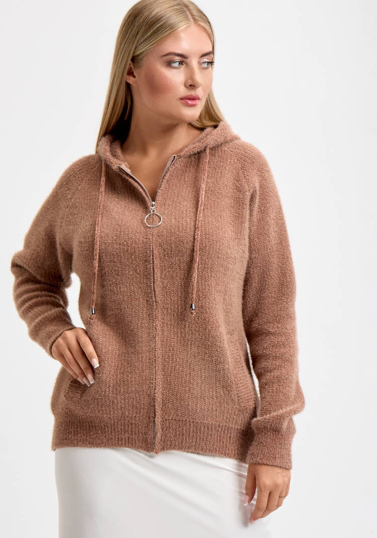 Кардиган на молнии с капюшоном Амели шир.  750, рис. 8