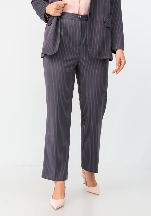 Брюки прямого кроя в полоску шир.  580, рис. 36