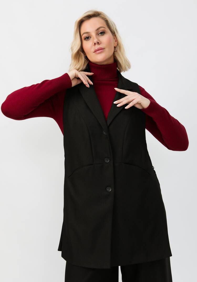 Жилет удлиненный с разрезами по бокам шир.  750, рис. 9