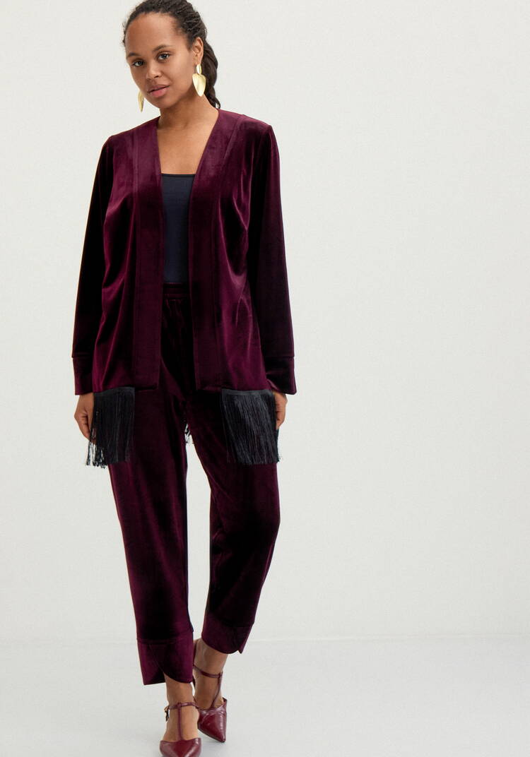 Кардиган с бахромой Мелани шир.  750, рис. 2