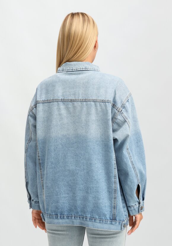 Джинсовая куртка Алерия шир.  580, рис. 3