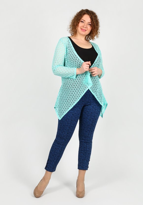 Кардиган ажурный шир.  580, рис. 2