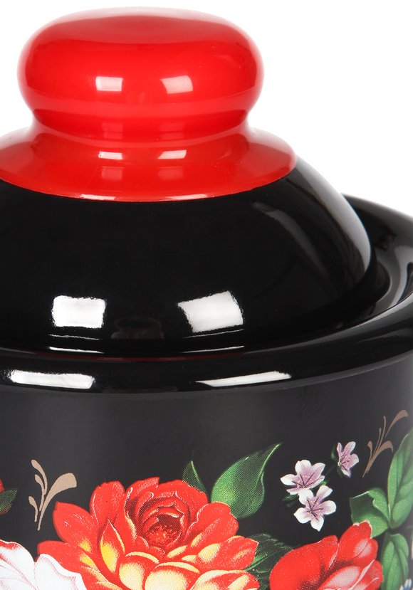 Банка эмалированная Жостовские мотивы шир.  580, рис. 4