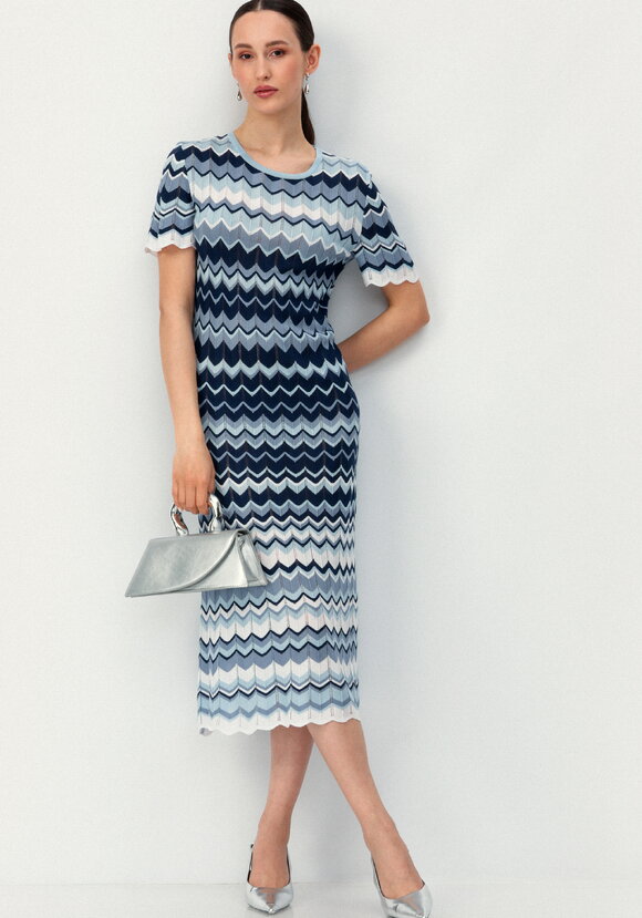 Платье с рисунком морской волны шир.  580, рис. 2