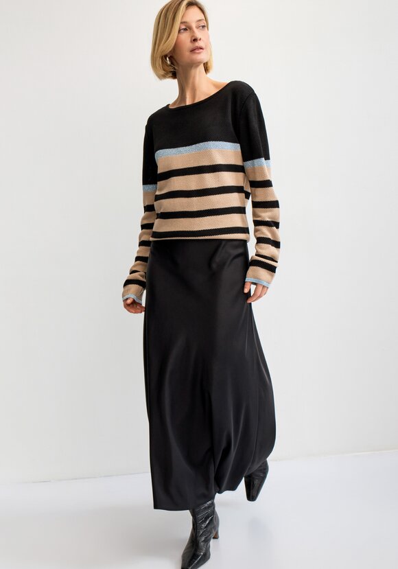 Джемпер в полоску с метанитью шир.  580, рис. 30