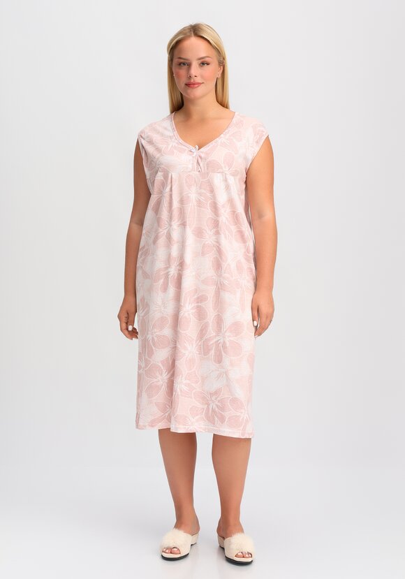 Сорочка хлопковая Сладкий сон, розовый шир.  580, рис. 4