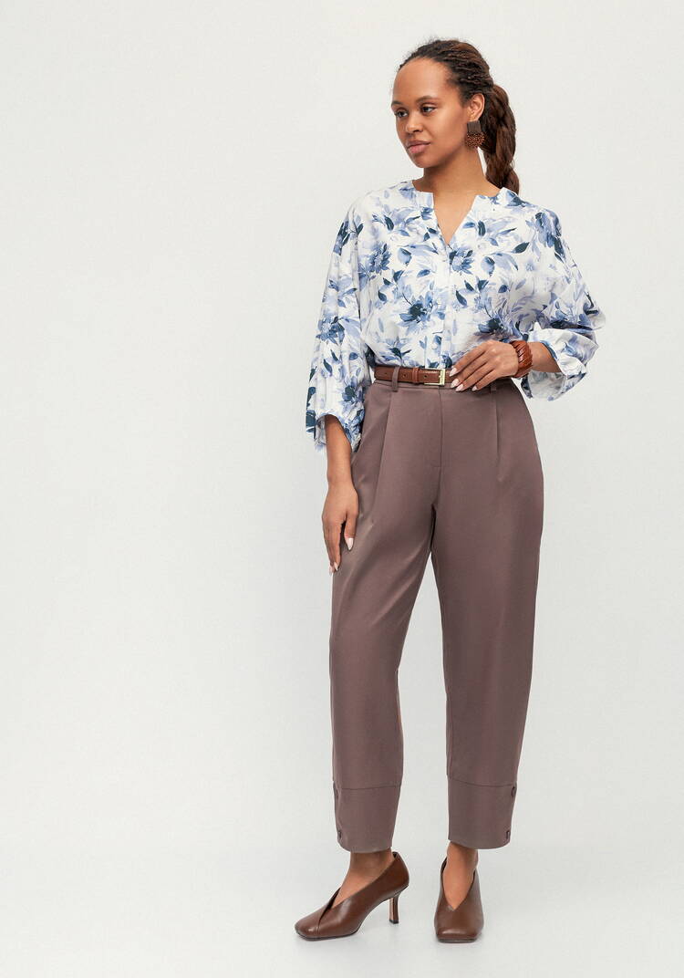 Брюки с пуговицами по низу Кармен шир.  750, рис. 16