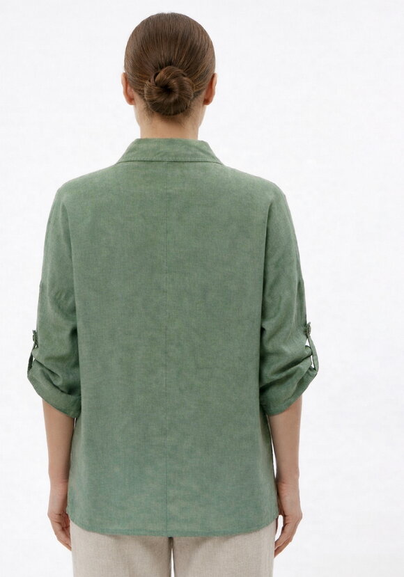 Блуза с объемным узором шир.  580, рис. 3