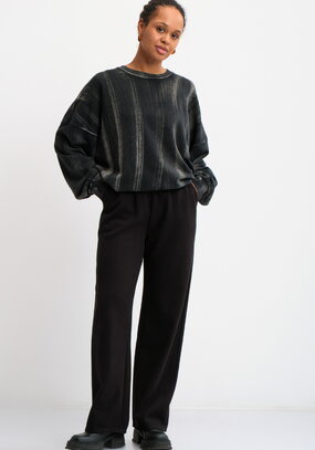 Брюки прямые от бедра на резинке