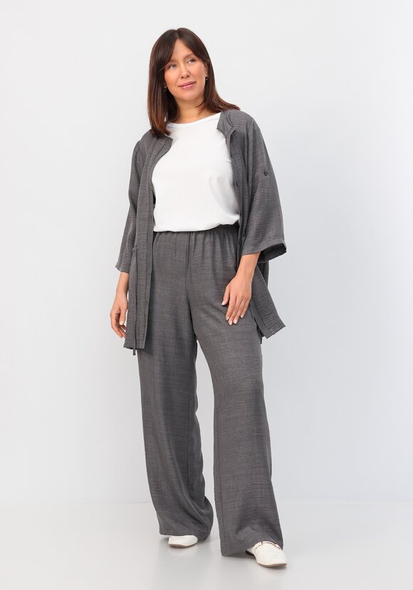 Брюки свободного кроя на резинке по поясу шир.  580, рис. 45