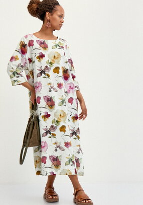 Платье свободного кроя изо льна