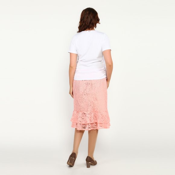 Юбка на резинке кружевная шир.  580, рис. 13