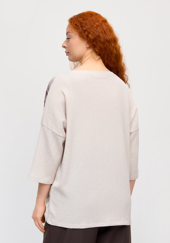 Блуза с принтом Миланика шир.  580, рис. 21