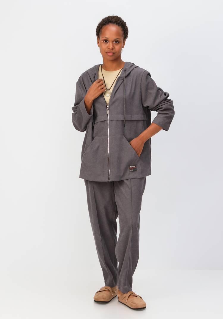 Куртка вельветовая с капюшоном шир.  750, рис. 37