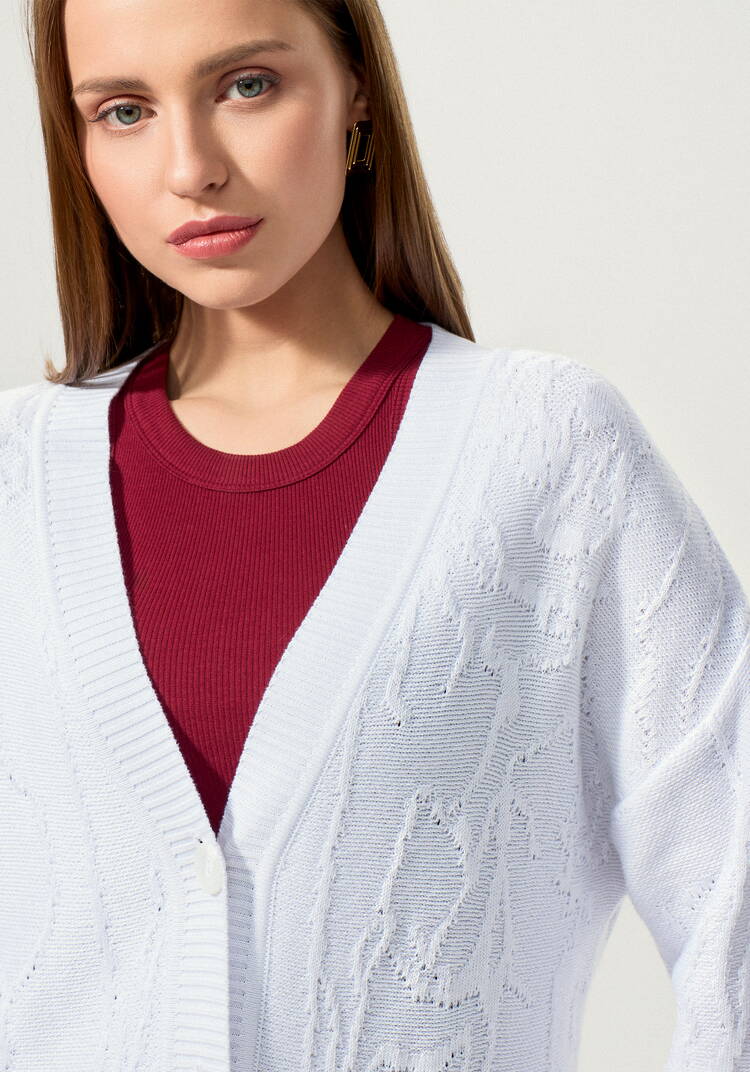 Кардиган удлиненный с абстрактным рисунком шир.  750, рис. 6