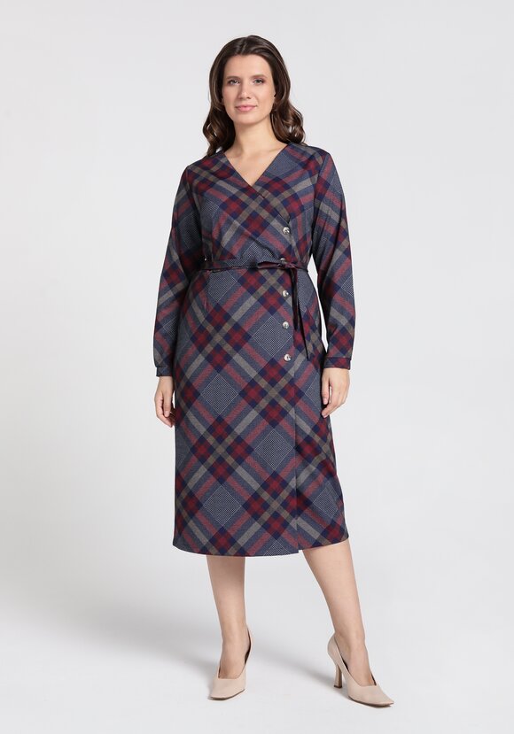 Платье свободного кроя на запах шир.  580, рис. 4