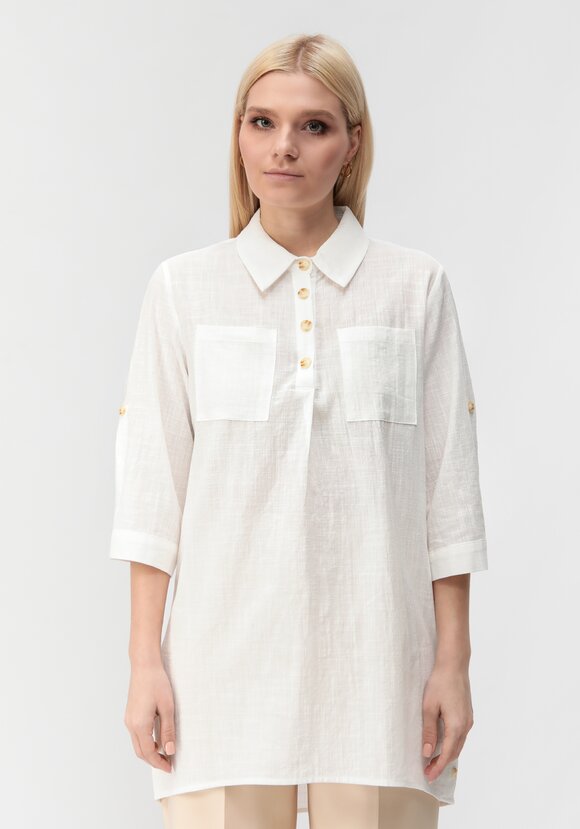 Туника с декоративными пуговицами Тина шир.  580, рис. 23