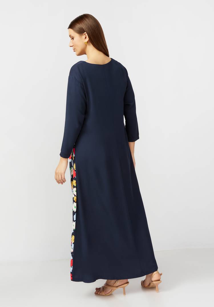 Платье с контрастными вставками Белла шир.  750, рис. 8