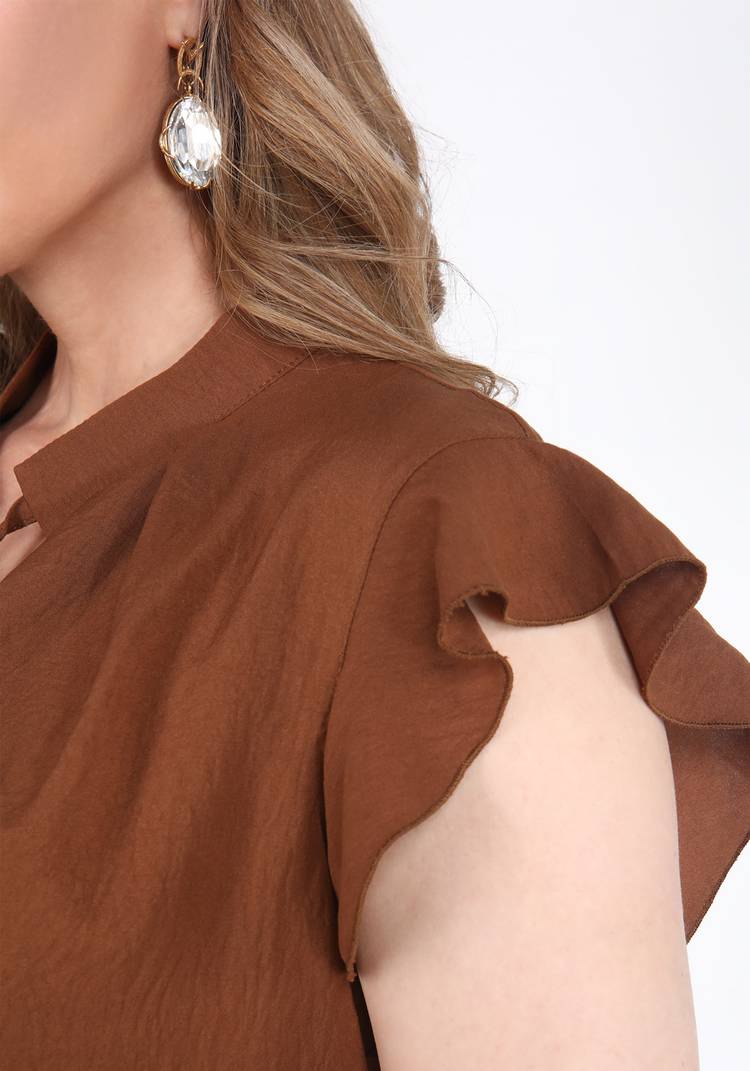 Блуза на завязке шир.  750, рис. 4