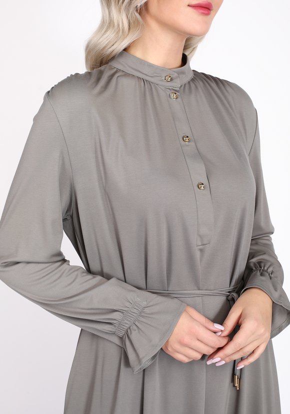 Платье свободного кроя с поясом в комплекте шир.  580, рис. 3