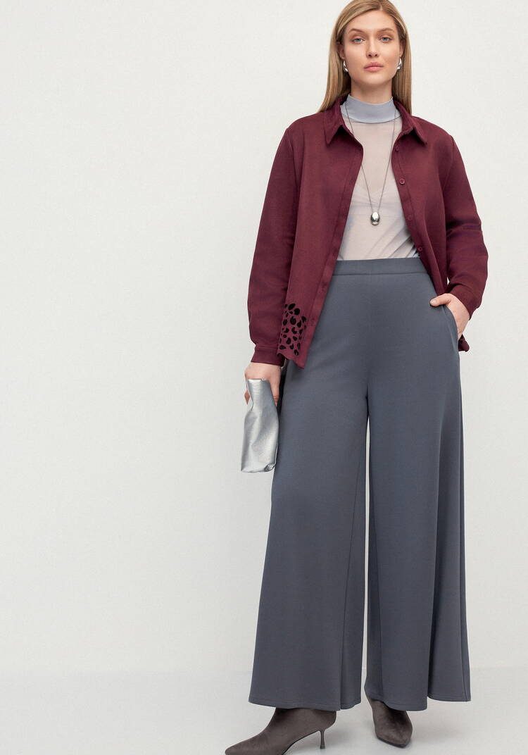 Рубашка замшевая с ажурным узором Веста шир.  750, рис. 16