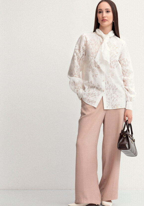 Брюки прямые со стрелками Оливия шир.  580, рис. 5