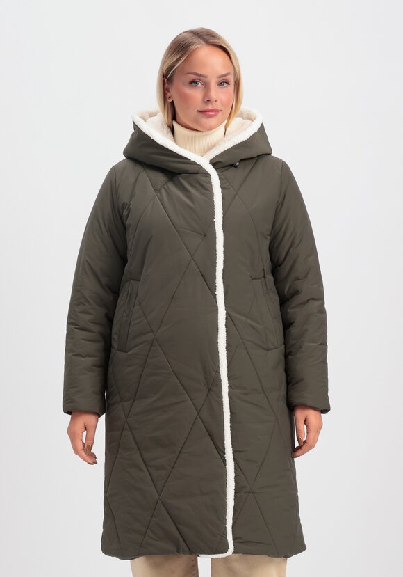 Пальто с меховой опушкой и капюшоном шир.  580, рис. 13