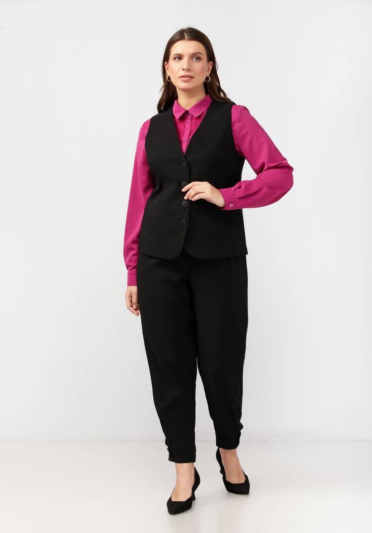 Жилет классический на пуговицах шир.  750, рис. 15