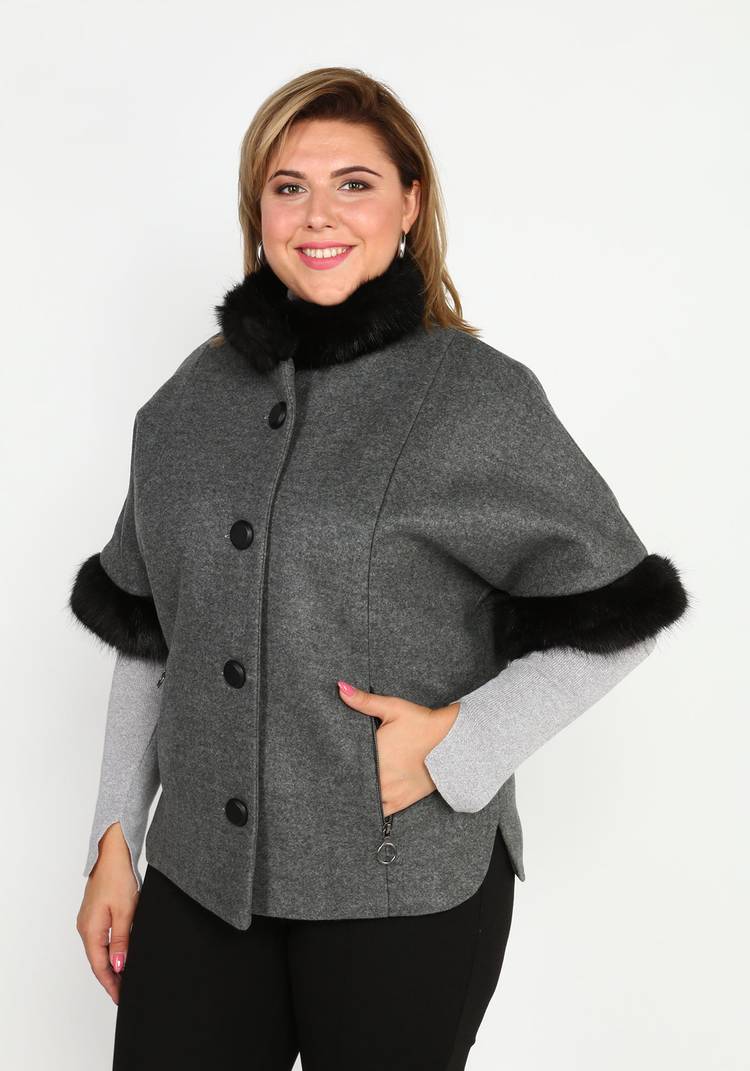 Куртка с меховым декором шир.  750, рис. 7