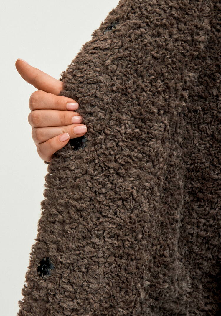 Полупальто с экомехом Раиля шир.  750, рис. 27