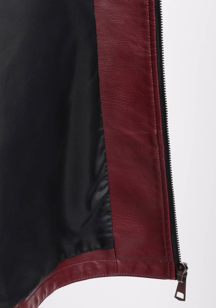 Куртка с капюшоном из премиум экокожи шир.  750, рис. 6