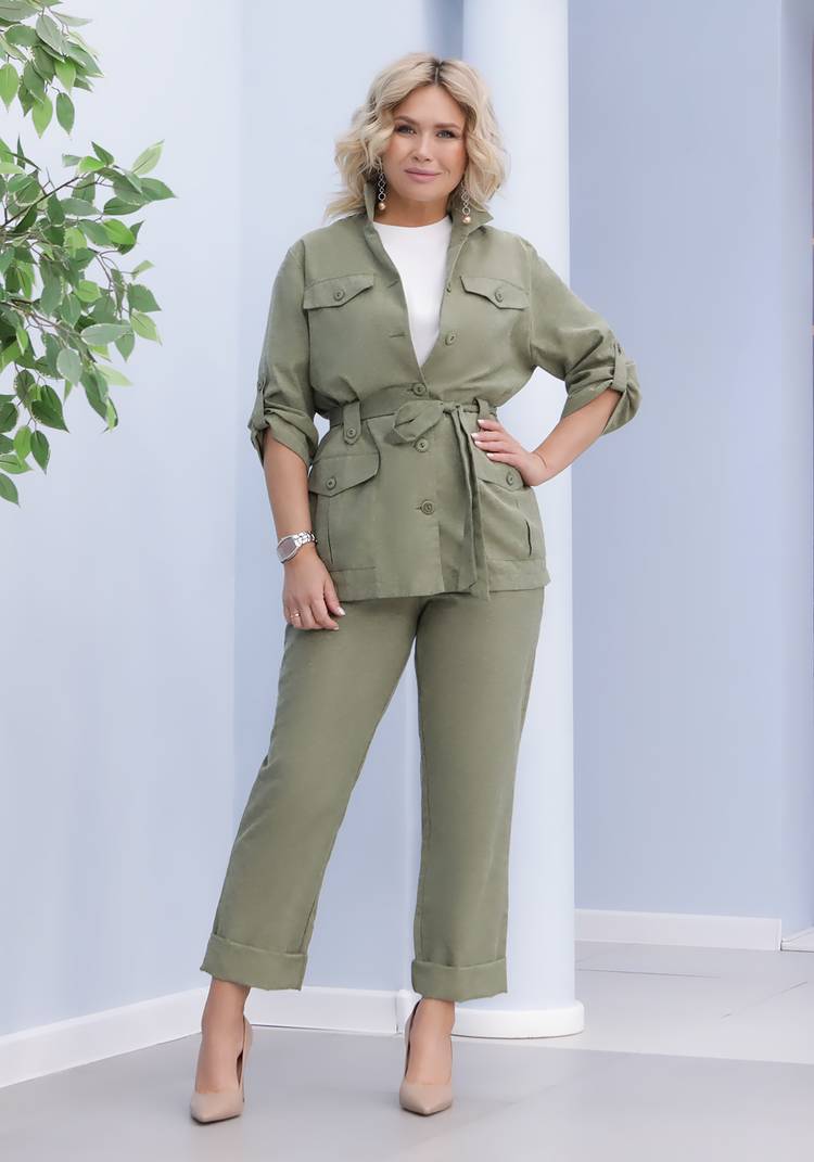 Жакет Сафари с накладными карманами шир.  750, рис. 21