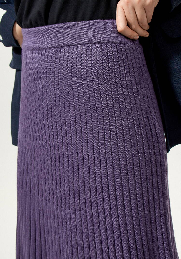 Юбка-плиссе на резинке ниже колена шир.  750, рис. 8