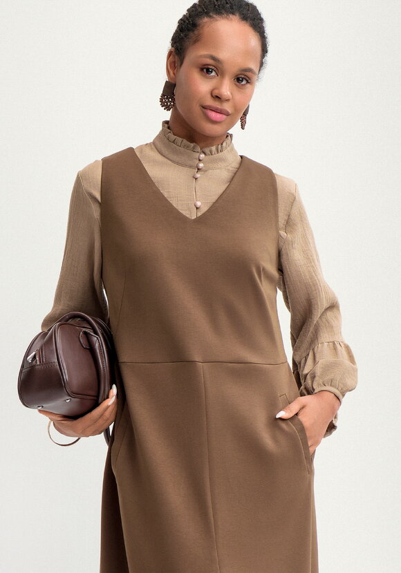 Сарафан с пуговицами по низу шир.  580, рис. 2