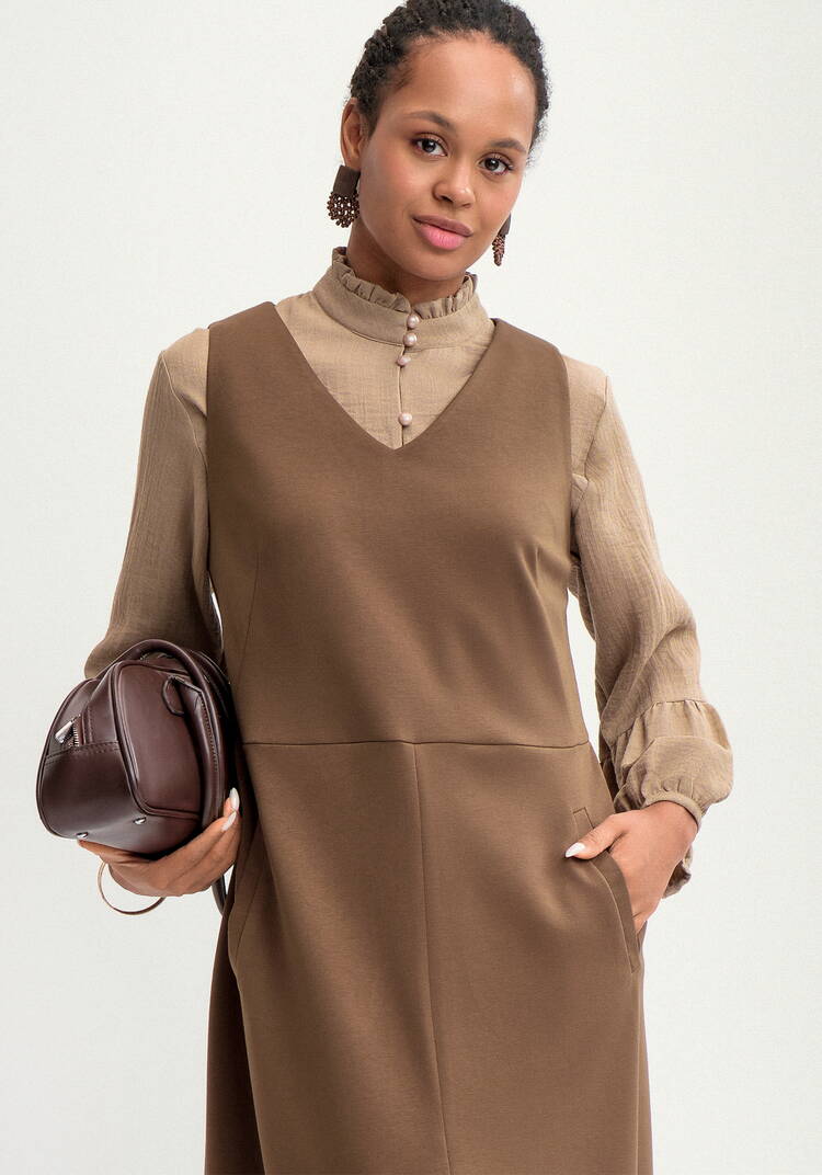 Сарафан с пуговицами по низу шир.  750, рис. 2