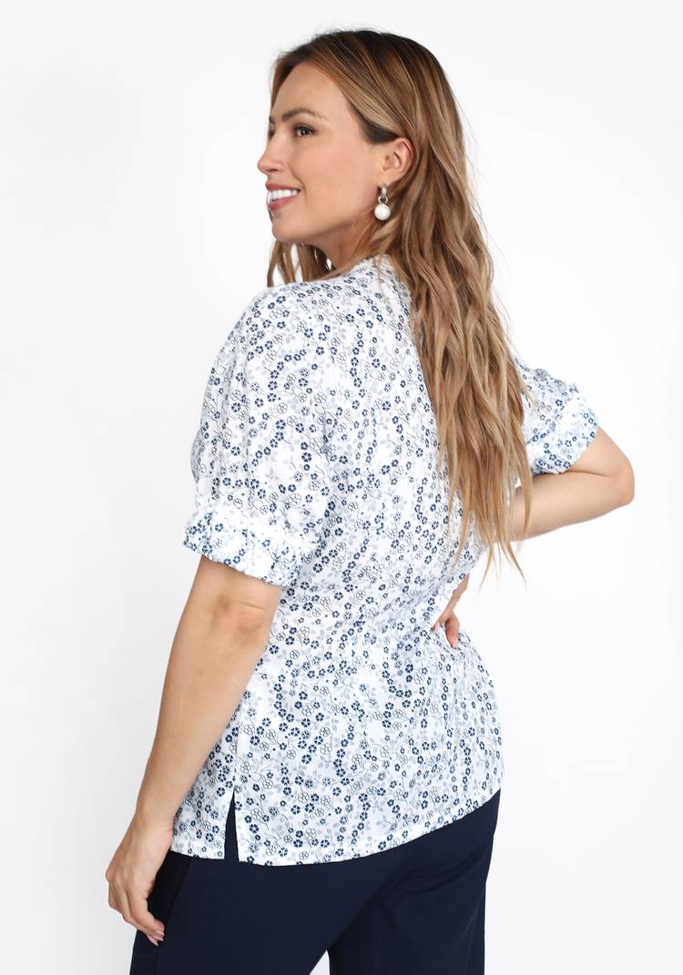 Блузка рукав 3/4 с отделкой кружевом шир.  750, рис. 3