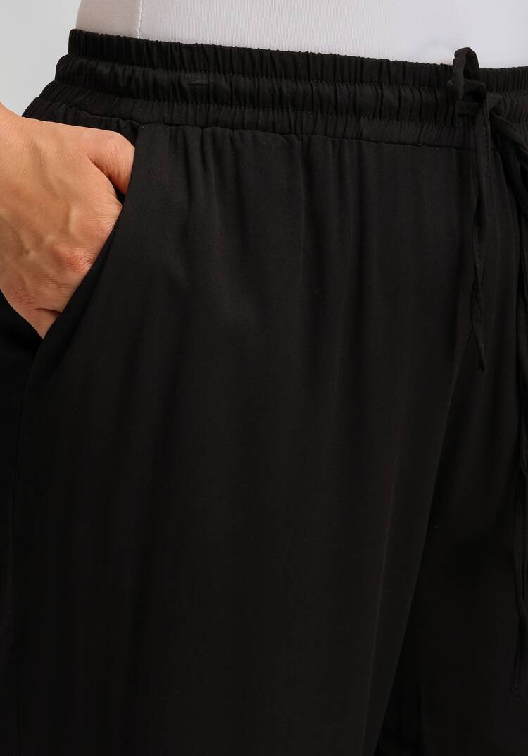 Брюки палаццо с резинкой на поясе шир.  750, рис. 5