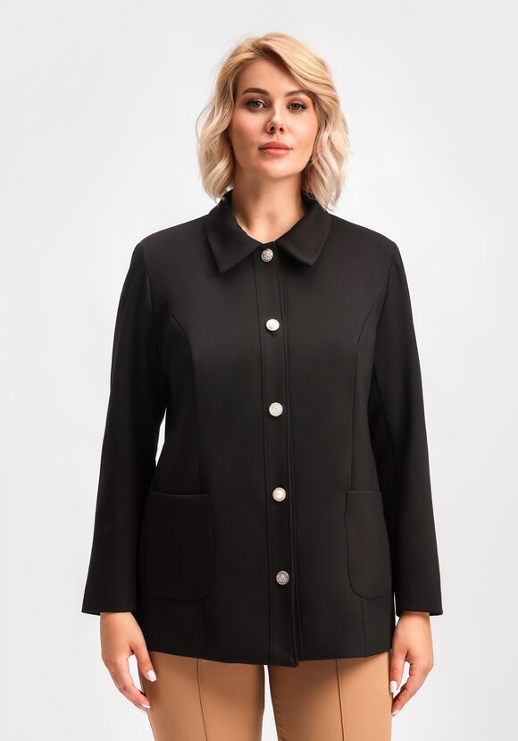 Пиджак с дизайнерскими пуговицами шир.  580, рис. 12