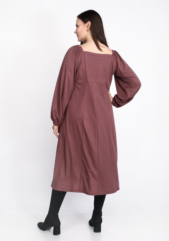 Платье с кокеткой под грудь шир.  580, рис. 10