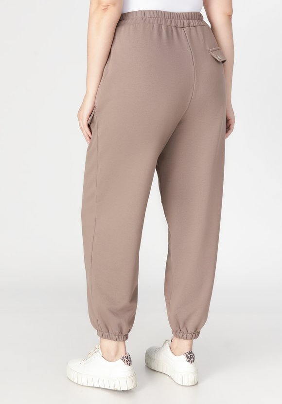 Брюки свободные на резинке с карманами шир.  580, рис. 2