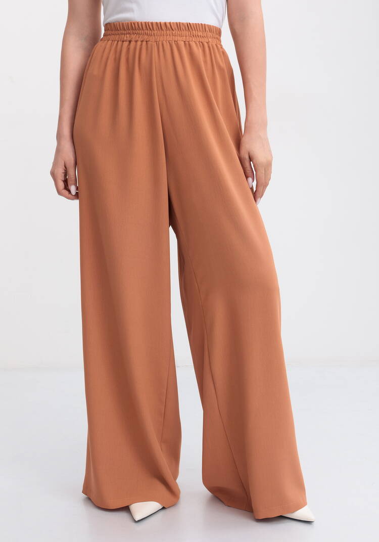 Брюки палаццо с поясом на резинке шир.  750, рис. 14