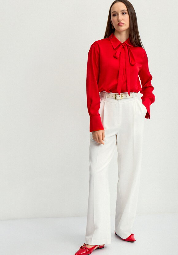 Брюки прямого кроя от бедра шир.  580, рис. 7