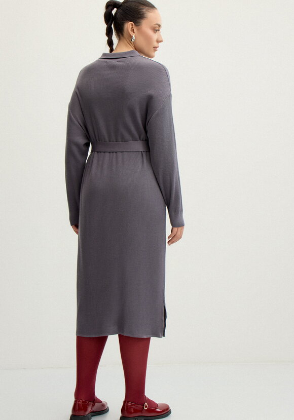 Платье поло с поясом шир.  580, рис. 10