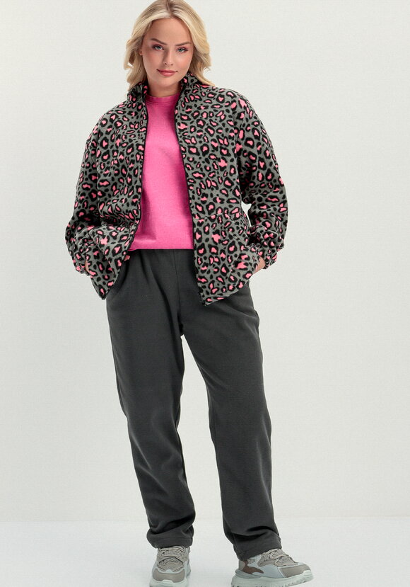 Толстовка из флиса с анималистичным принтом шир.  580, рис. 10