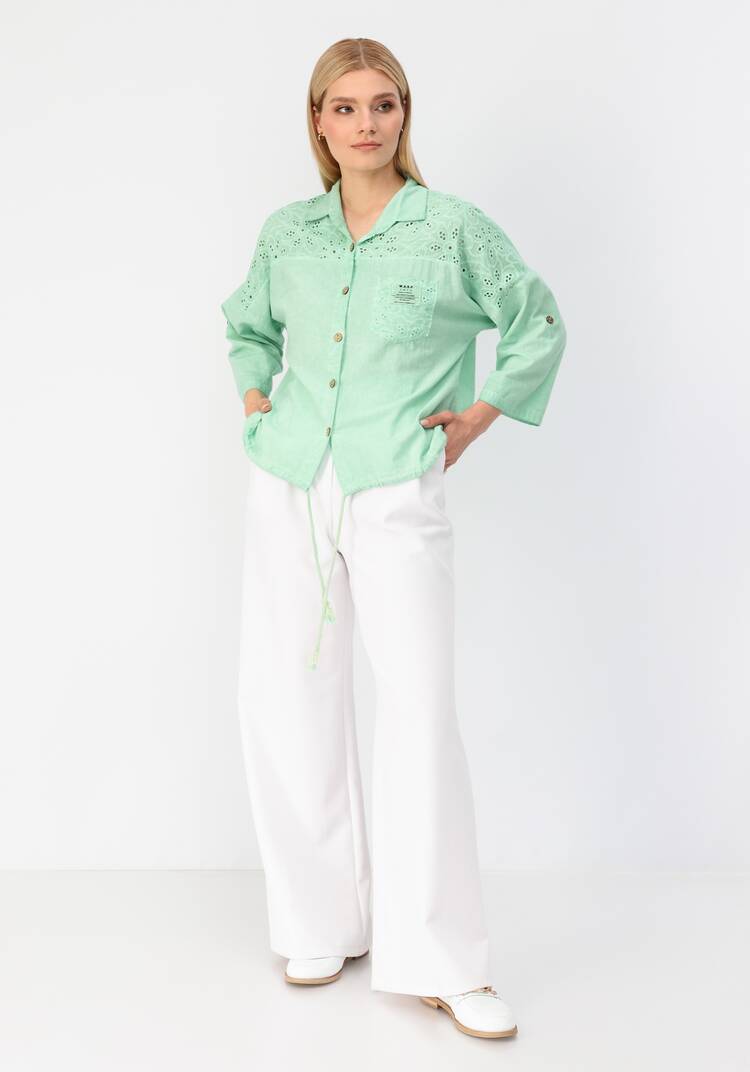 Рубашка с отложным воротником шир.  750, рис. 7